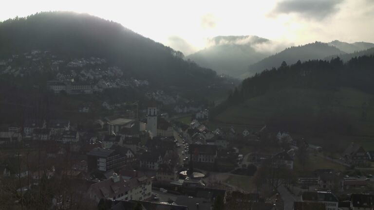 Dieses Bild zeigt eine Webcam-Aufnahme von Ottenhöfen, aufgenommen am Dienstag, den 23.12.2025 um 10:40 Uhr