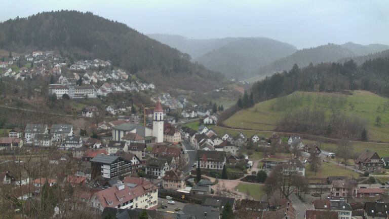 Dieses Bild zeigt eine Webcam-Aufnahme von Ottenhöfen, aufgenommen am Mittwoch, den 24.12.2025 um 10:20 Uhr