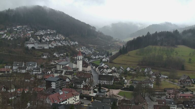 Dieses Bild zeigt eine Webcam-Aufnahme von Ottenhöfen, aufgenommen am Freitag, den 20.02.2026 um 13:20 Uhr