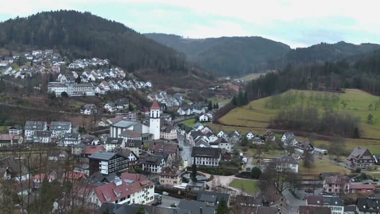 Dieses Bild zeigt eine Webcam-Aufnahme von Ottenhöfen, aufgenommen am Dienstag, den 10.02.2026 um 08:00 Uhr