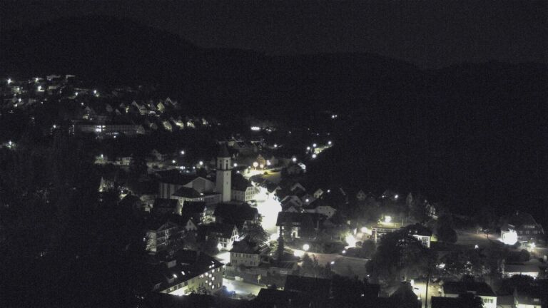 Dieses Bild zeigt eine Webcam-Aufnahme von Ottenhöfen, aufgenommen am Donnerstag, den 23.07.2026 um 01:00 Uhr