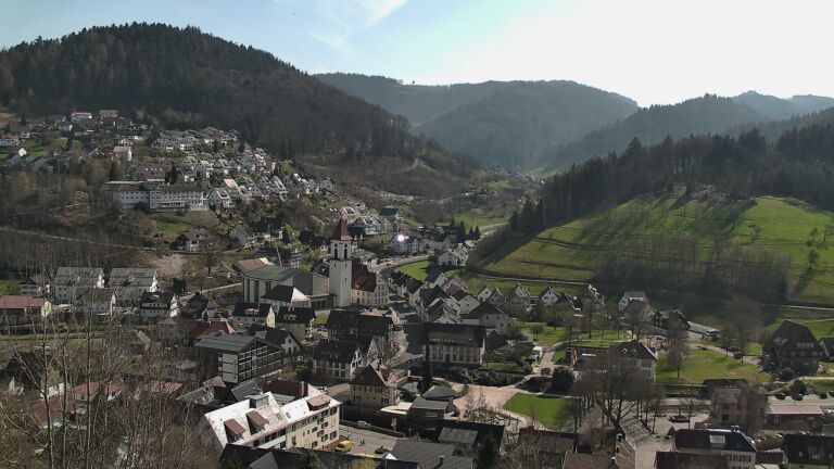 Dieses Bild zeigt eine Webcam-Aufnahme von Ottenhöfen, aufgenommen am Donnerstag, den 19.03.2026 um 13:50 Uhr