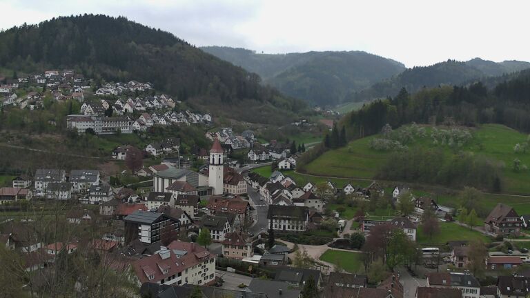 Dieses Bild zeigt eine Webcam-Aufnahme von Ottenhöfen, aufgenommen am Dienstag, den 14.04.2026 um 15:50 Uhr