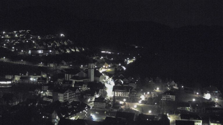 Dieses Bild zeigt eine Webcam-Aufnahme von Ottenhöfen, aufgenommen am Montag, den 16.02.2026 um 23:30 Uhr