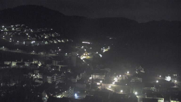 Dieses Bild zeigt eine Webcam-Aufnahme von Ottenhöfen, aufgenommen am Montag, den 26.01.2026 um 23:30 Uhr