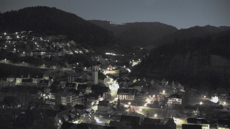 Dieses Bild zeigt eine Webcam-Aufnahme von Ottenhöfen, aufgenommen am Donnerstag, den 02.04.2026 um 01:30 Uhr