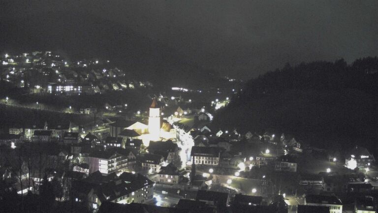 Dieses Bild zeigt eine Webcam-Aufnahme von Ottenhöfen, aufgenommen am Mittwoch, den 25.03.2026 um 20:20 Uhr