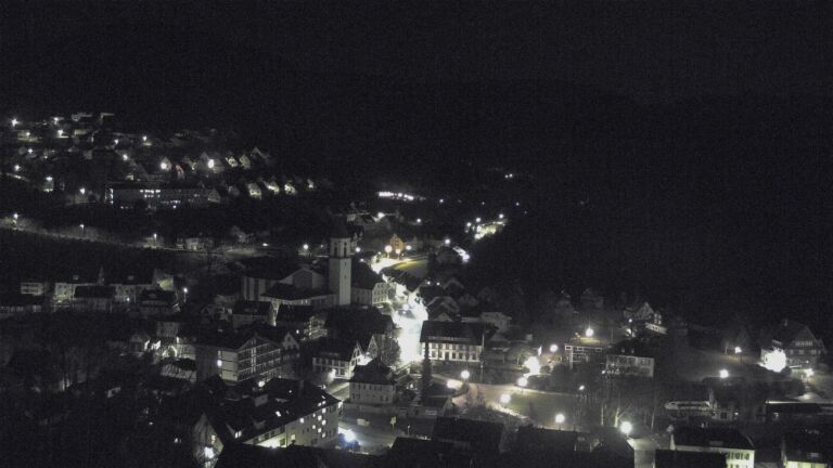 Dieses Bild zeigt eine Webcam-Aufnahme von Ottenhöfen, aufgenommen am Samstag, den 14.02.2026 um 03:30 Uhr