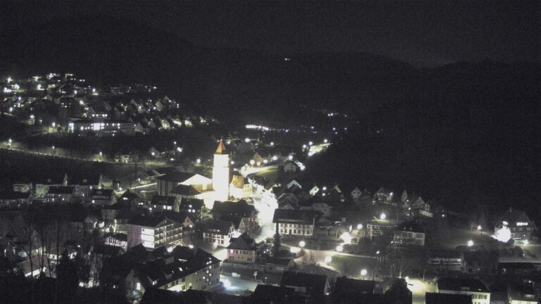 Dieses Bild zeigt eine Webcam-Aufnahme von Ottenhöfen, aufgenommen am Mittwoch, den 18.03.2026 um 20:30 Uhr