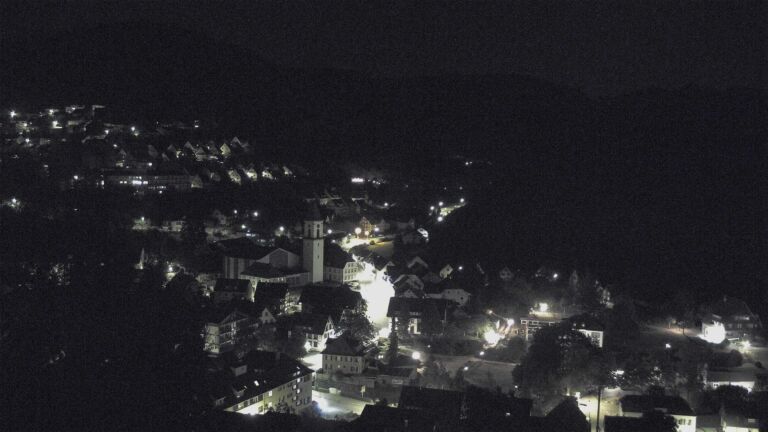 Dieses Bild zeigt eine Webcam-Aufnahme von Ottenhöfen, aufgenommen am Dienstag, den 11.08.2026 um 01:00 Uhr