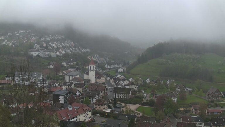 Dieses Bild zeigt eine Webcam-Aufnahme von Ottenhöfen, aufgenommen am Montag, den 13.04.2026 um 16:50 Uhr