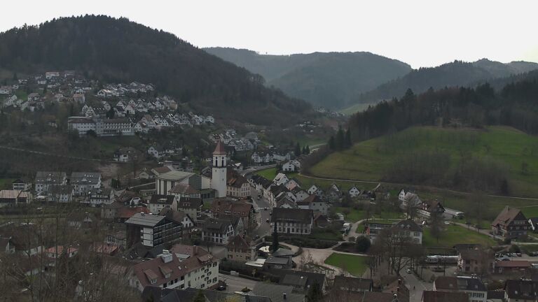 Dieses Bild zeigt eine Webcam-Aufnahme von Ottenhöfen, aufgenommen am Samstag, den 21.03.2026 um 09:50 Uhr