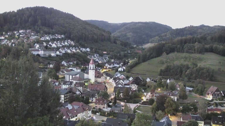 Dieses Bild zeigt eine Webcam-Aufnahme von Ottenhöfen, aufgenommen am Samstag, den 26.09.2026 um 06:50 Uhr