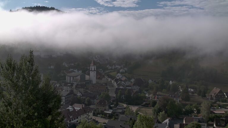 Dieses Bild zeigt eine Webcam-Aufnahme von Ottenhöfen, aufgenommen am Mittwoch, den 26.08.2026 um 09:30 Uhr