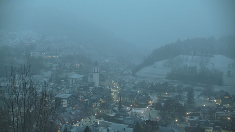 Dieses Bild zeigt eine Webcam-Aufnahme von Ottenhöfen, aufgenommen am Samstag, den 10.01.2026 um 08:00 Uhr