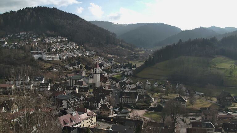 Dieses Bild zeigt eine Webcam-Aufnahme von Ottenhöfen, aufgenommen am Samstag, den 31.01.2026 um 14:30 Uhr