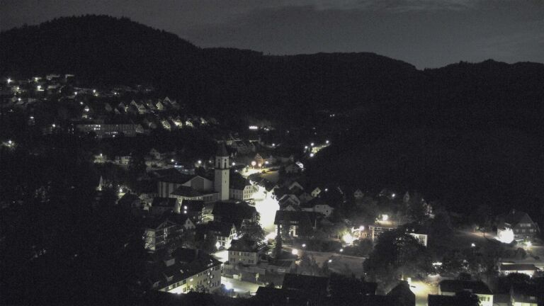 Dieses Bild zeigt eine Webcam-Aufnahme von Ottenhöfen, aufgenommen am Donnerstag, den 27.08.2026 um 03:00 Uhr