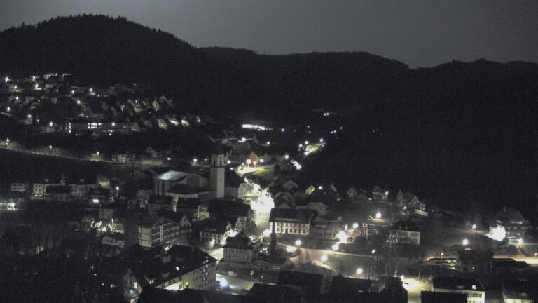 Dieses Bild zeigt eine Webcam-Aufnahme von Ottenhöfen, aufgenommen am Samstag, den 07.03.2026 um 01:00 Uhr
