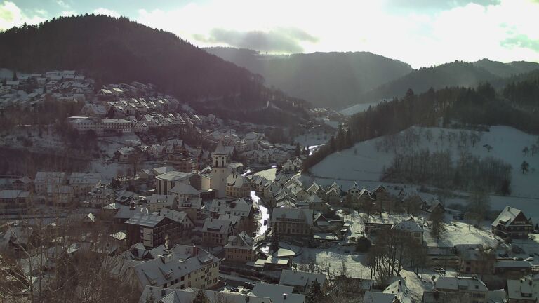 Dieses Bild zeigt eine Webcam-Aufnahme von Ottenhöfen, aufgenommen am Samstag, den 03.01.2026 um 11:30 Uhr