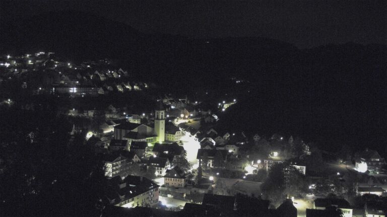 Dieses Bild zeigt eine Webcam-Aufnahme von Ottenhöfen, aufgenommen am Montag, den 12.10.2026 um 05:50 Uhr