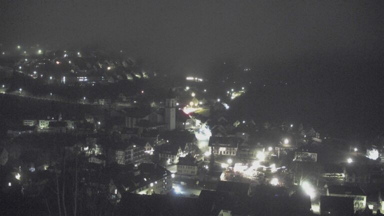 Dieses Bild zeigt eine Webcam-Aufnahme von Ottenhöfen, aufgenommen am Sonntag, den 14.12.2025 um 01:00 Uhr