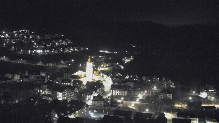 Dieses Bild zeigt eine Webcam-Aufnahme von Ottenhöfen, aufgenommen am Montag, den 16.03.2026 um 21:30 Uhr