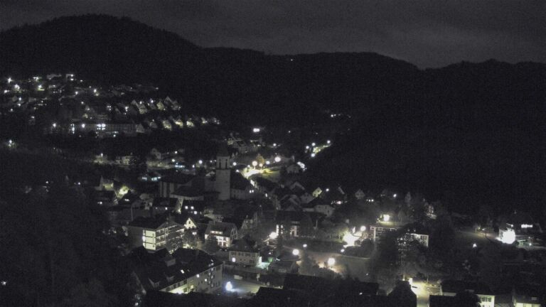 Dieses Bild zeigt eine Webcam-Aufnahme von Ottenhöfen, aufgenommen am Freitag, den 23.10.2026 um 23:00 Uhr