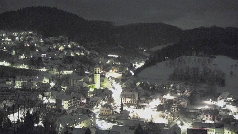 Dieses Bild zeigt eine Webcam-Aufnahme von Ottenhöfen, aufgenommen am Mittwoch, den 07.01.2026 um 05:00 Uhr