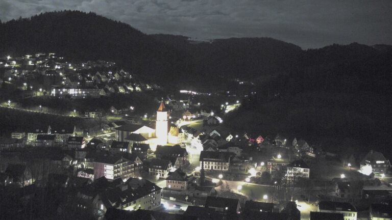 Dieses Bild zeigt eine Webcam-Aufnahme von Ottenhöfen, aufgenommen am Dienstag, den 31.03.2026 um 21:00 Uhr