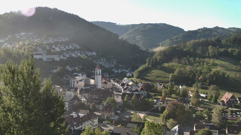 Dieses Bild zeigt eine Webcam-Aufnahme von Ottenhöfen, aufgenommen am Samstag, den 26.09.2026 um 09:30 Uhr