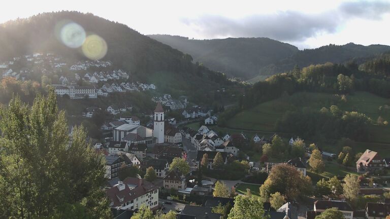 Dieses Bild zeigt eine Webcam-Aufnahme von Ottenhöfen, aufgenommen am Donnerstag, den 22.10.2026 um 09:40 Uhr