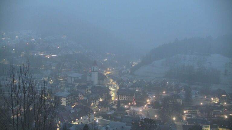 Dieses Bild zeigt eine Webcam-Aufnahme von Ottenhöfen, aufgenommen am Samstag, den 10.01.2026 um 07:50 Uhr