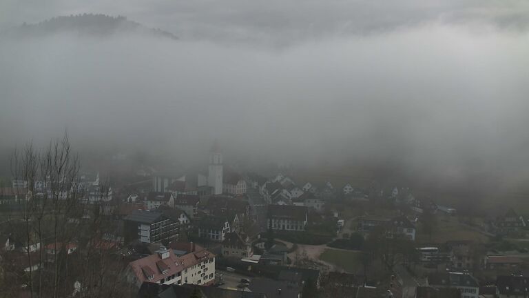 Dieses Bild zeigt eine Webcam-Aufnahme von Ottenhöfen, aufgenommen am Montag, den 02.02.2026 um 15:50 Uhr