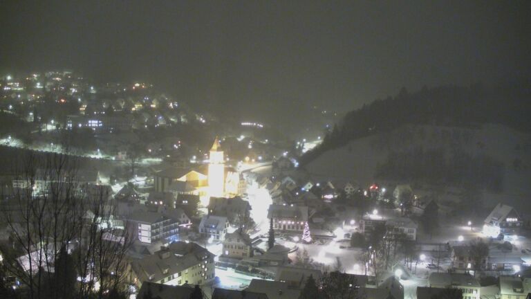 Dieses Bild zeigt eine Webcam-Aufnahme von Ottenhöfen, aufgenommen am Mittwoch, den 07.01.2026 um 20:10 Uhr