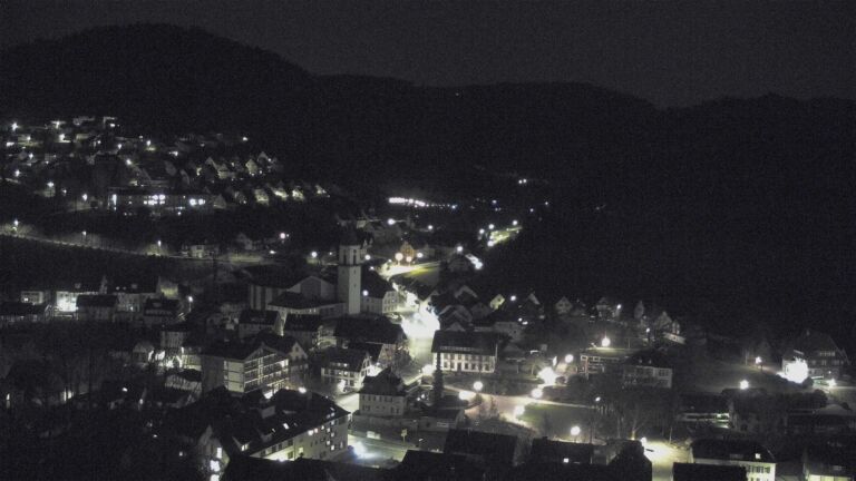 Dieses Bild zeigt eine Webcam-Aufnahme von Ottenhöfen, aufgenommen am Dienstag, den 24.03.2026 um 23:30 Uhr