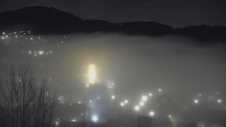 Dieses Bild zeigt eine Webcam-Aufnahme von Ottenhöfen, aufgenommen am Mittwoch, den 25.02.2026 um 21:30 Uhr