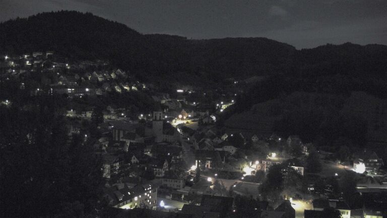 Dieses Bild zeigt eine Webcam-Aufnahme von Ottenhöfen, aufgenommen am Dienstag, den 29.09.2026 um 03:30 Uhr