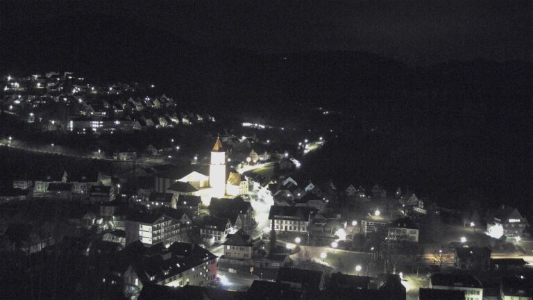 Dieses Bild zeigt eine Webcam-Aufnahme von Ottenhöfen, aufgenommen am Dienstag, den 17.02.2026 um 22:00 Uhr