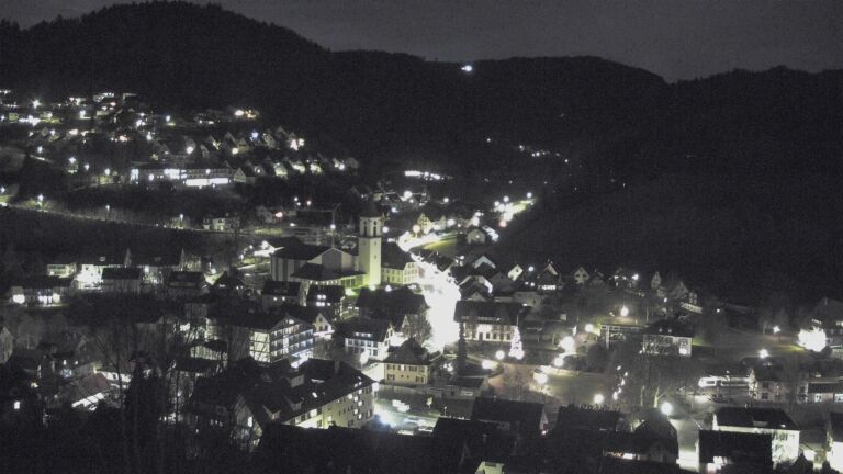 Dieses Bild zeigt eine Webcam-Aufnahme von Ottenhöfen, aufgenommen am Freitag, den 19.12.2025 um 07:10 Uhr