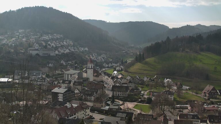 Dieses Bild zeigt eine Webcam-Aufnahme von Ottenhöfen, aufgenommen am Montag, den 23.03.2026 um 09:50 Uhr