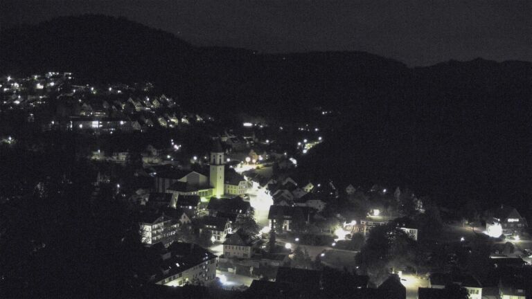 Dieses Bild zeigt eine Webcam-Aufnahme von Ottenhöfen, aufgenommen am Samstag, den 19.09.2026 um 22:30 Uhr