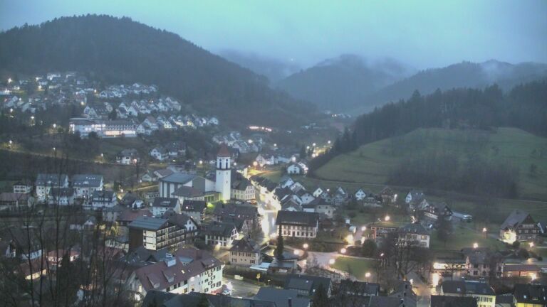 Dieses Bild zeigt eine Webcam-Aufnahme von Ottenhöfen, aufgenommen am Samstag, den 14.03.2026 um 06:20 Uhr