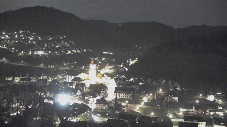 Dieses Bild zeigt eine Webcam-Aufnahme von Ottenhöfen, aufgenommen am Samstag, den 31.01.2026 um 19:40 Uhr