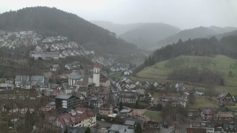 Dieses Bild zeigt eine Webcam-Aufnahme von Ottenhöfen, aufgenommen am Mittwoch, den 24.12.2025 um 14:40 Uhr