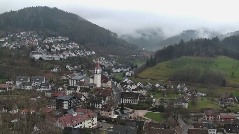 Dieses Bild zeigt eine Webcam-Aufnahme von Ottenhöfen, aufgenommen am Sonntag, den 15.03.2026 um 07:50 Uhr