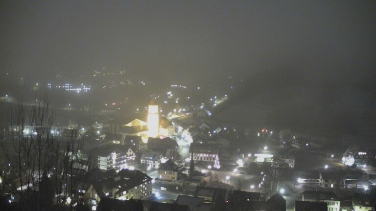 Dieses Bild zeigt eine Webcam-Aufnahme von Ottenhöfen, aufgenommen am Montag, den 29.12.2025 um 18:50 Uhr