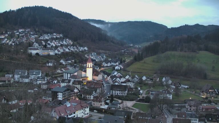 Dieses Bild zeigt eine Webcam-Aufnahme von Ottenhöfen, aufgenommen am Samstag, den 14.03.2026 um 18:40 Uhr