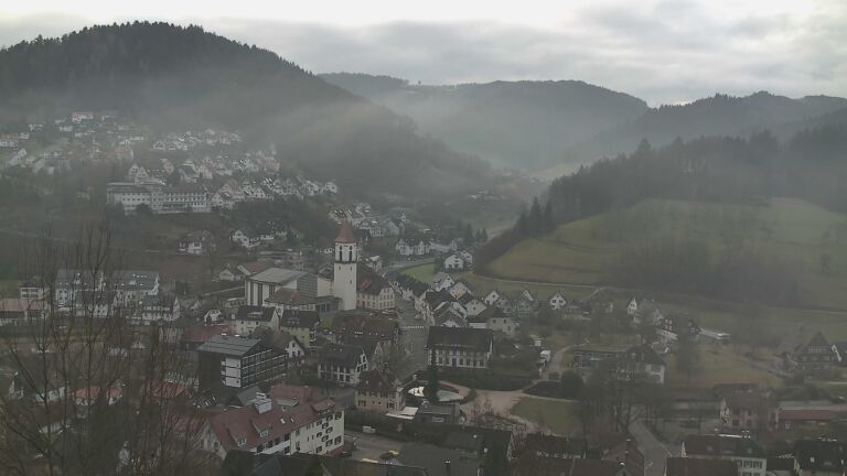 Dieses Bild zeigt eine Webcam-Aufnahme von Ottenhöfen, aufgenommen am Sonntag, den 01.02.2026 um 09:20 Uhr