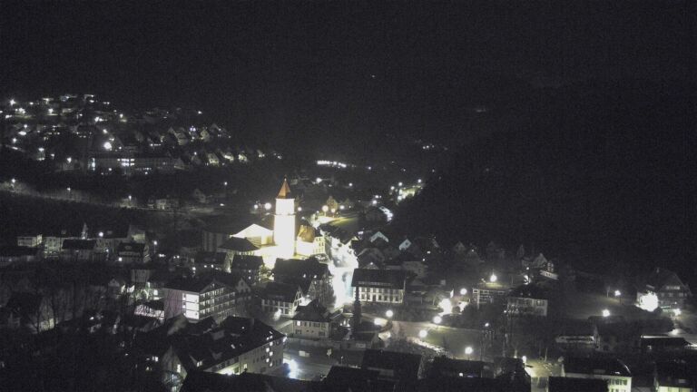Dieses Bild zeigt eine Webcam-Aufnahme von Ottenhöfen, aufgenommen am Freitag, den 20.02.2026 um 22:30 Uhr