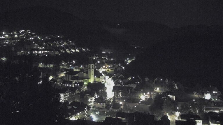 Dieses Bild zeigt eine Webcam-Aufnahme von Ottenhöfen, aufgenommen am Sonntag, den 04.10.2026 um 20:10 Uhr